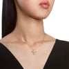 Belle Époque Pink Gold and Diamonds Necklace, 14x12mm